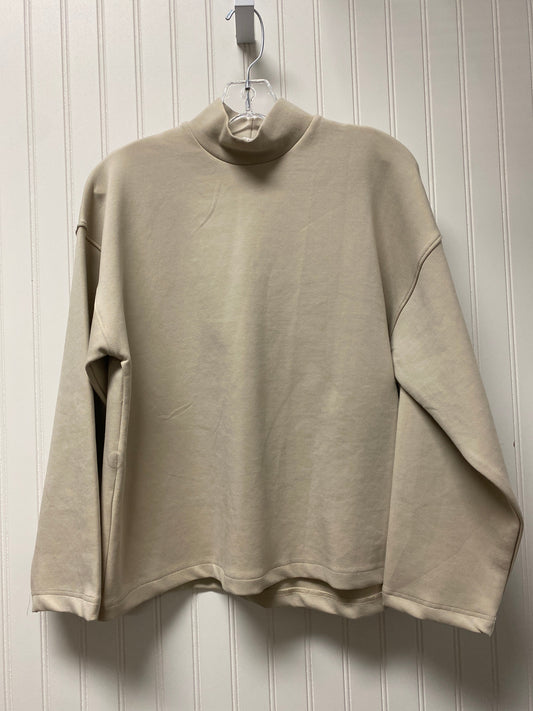 Top Long Sleeve Basic By Zara In Beige, Size: S