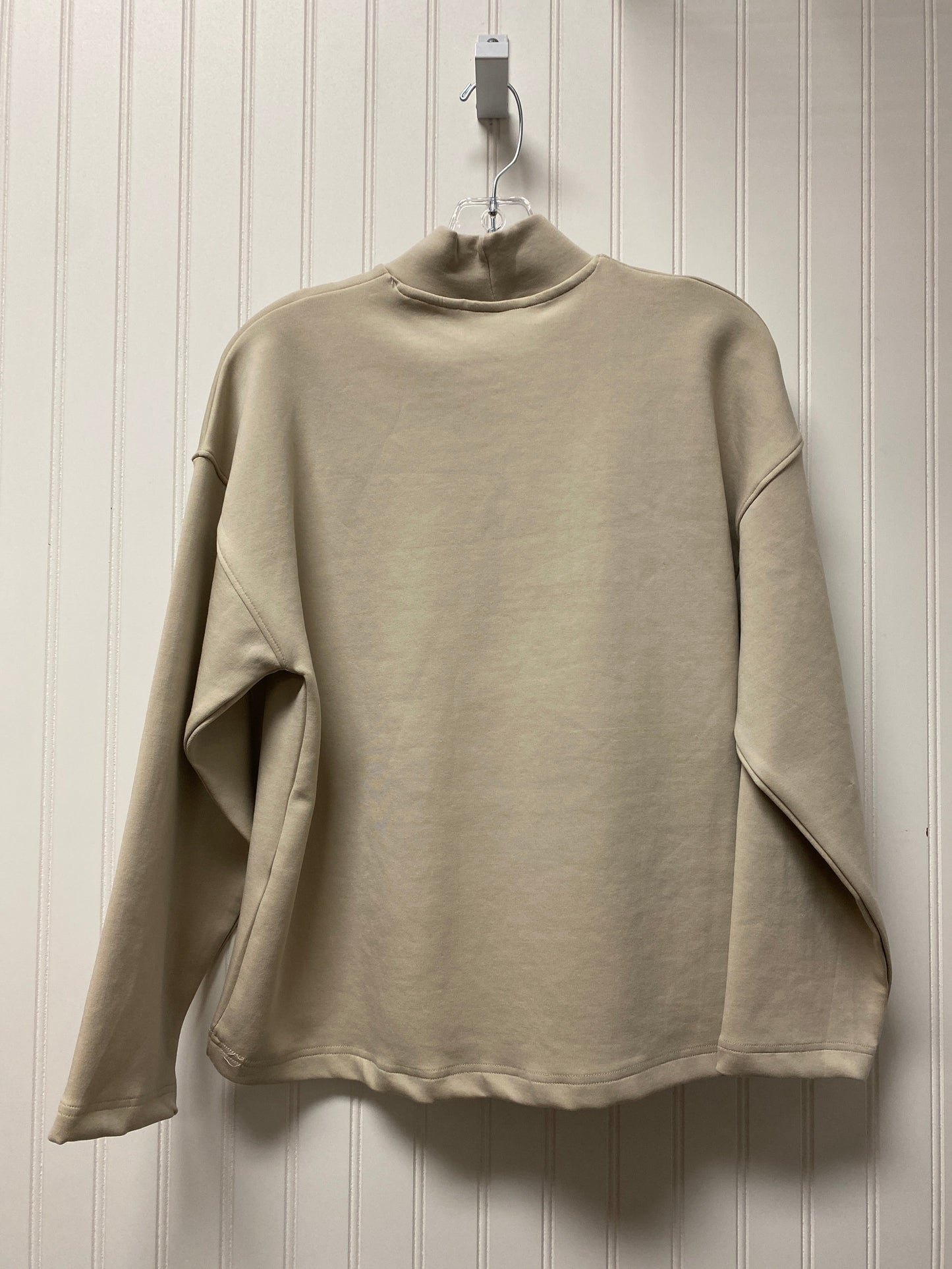 Top Long Sleeve Basic By Zara In Beige, Size: S