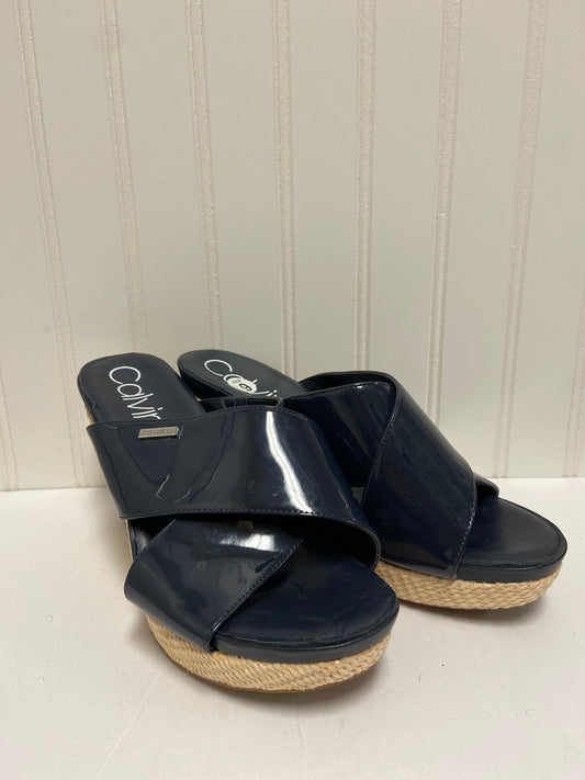 Sandals Heels Wedge By Calvin Klein  Size: 9