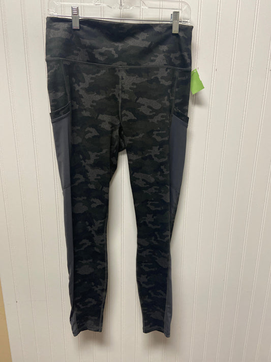 Athletic Leggings By Fabletics In Camouflage Print, Size: L