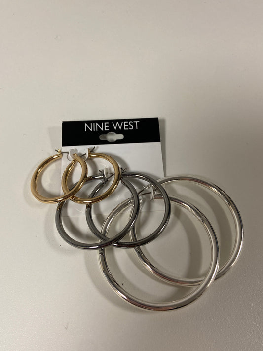 Earrings Hoop By Nine West  Size: 03 Piece Set