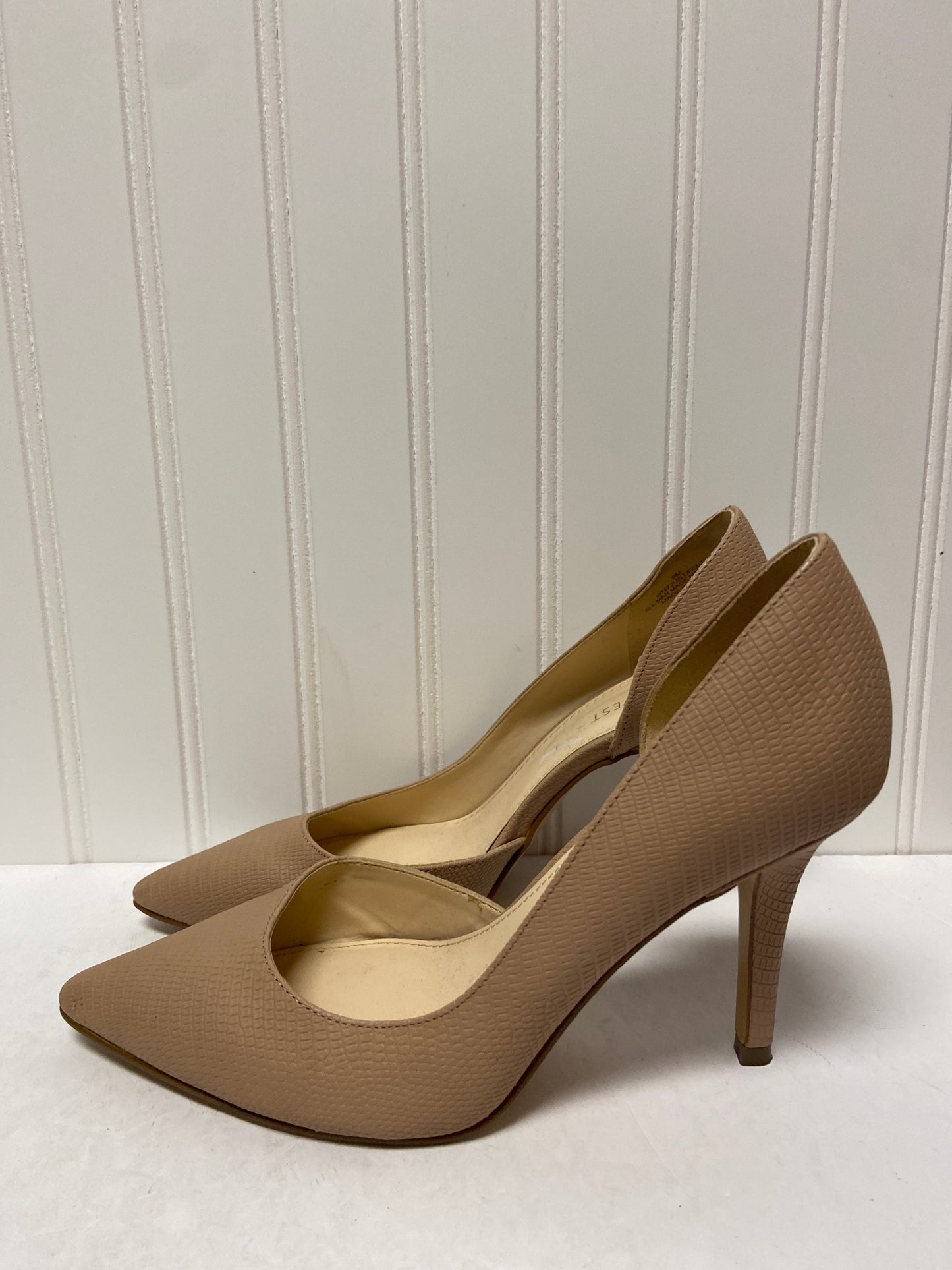 Taupe Shoes Heels Stiletto Nine West, Size 8