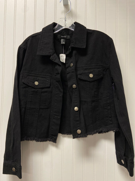 Black Denim Jacket Denim Forever 21, Size S