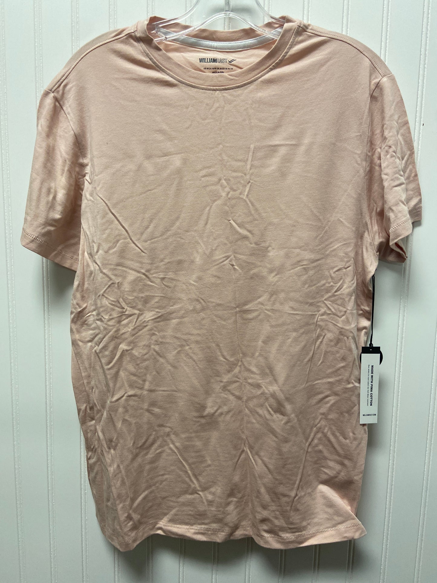 Pink Top Short Sleeve Basic William Rast, Size M