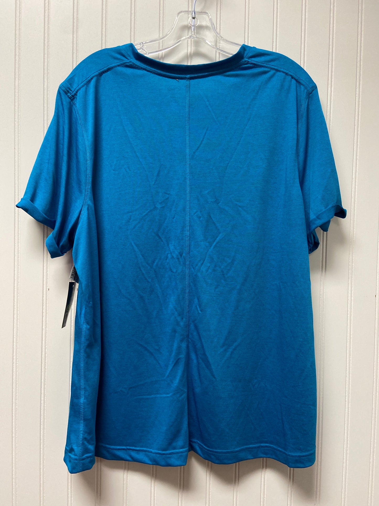 Blue Athletic Top Short Sleeve Athletic Works, Size 3x