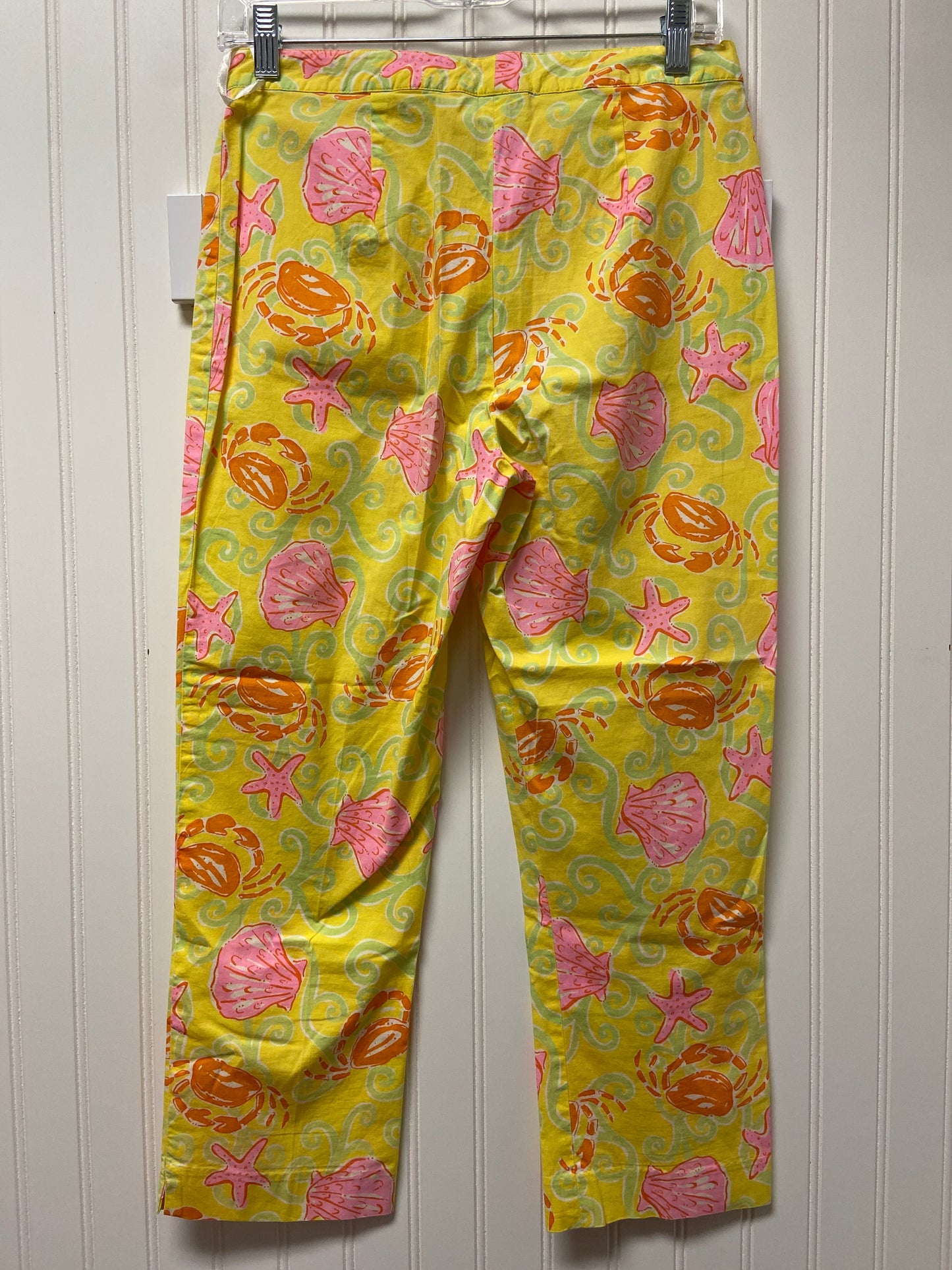 Yellow Pants Cropped Lilly Pulitzer, Size 2