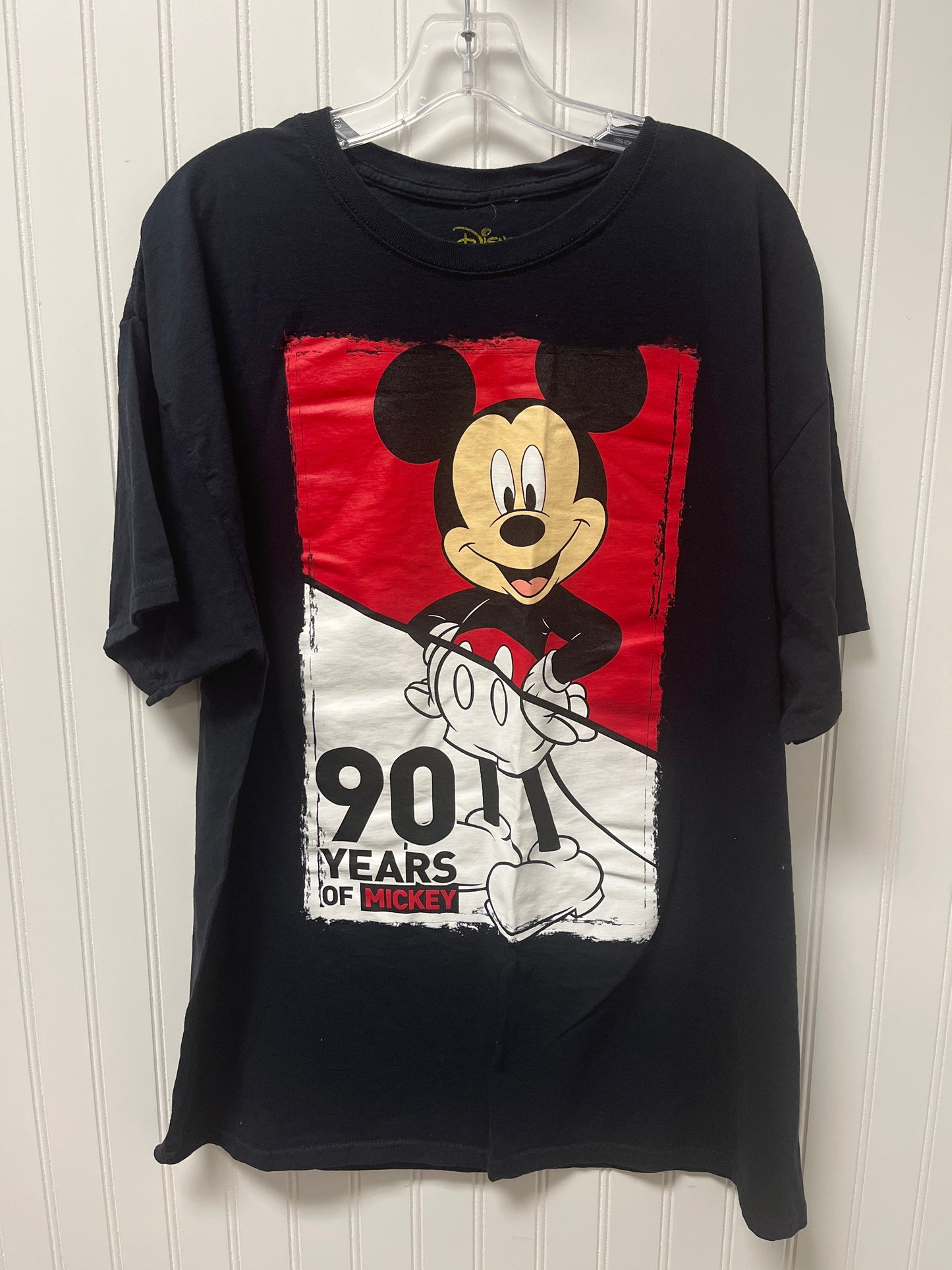 Black Top Short Sleeve Disney Store, Size Xl