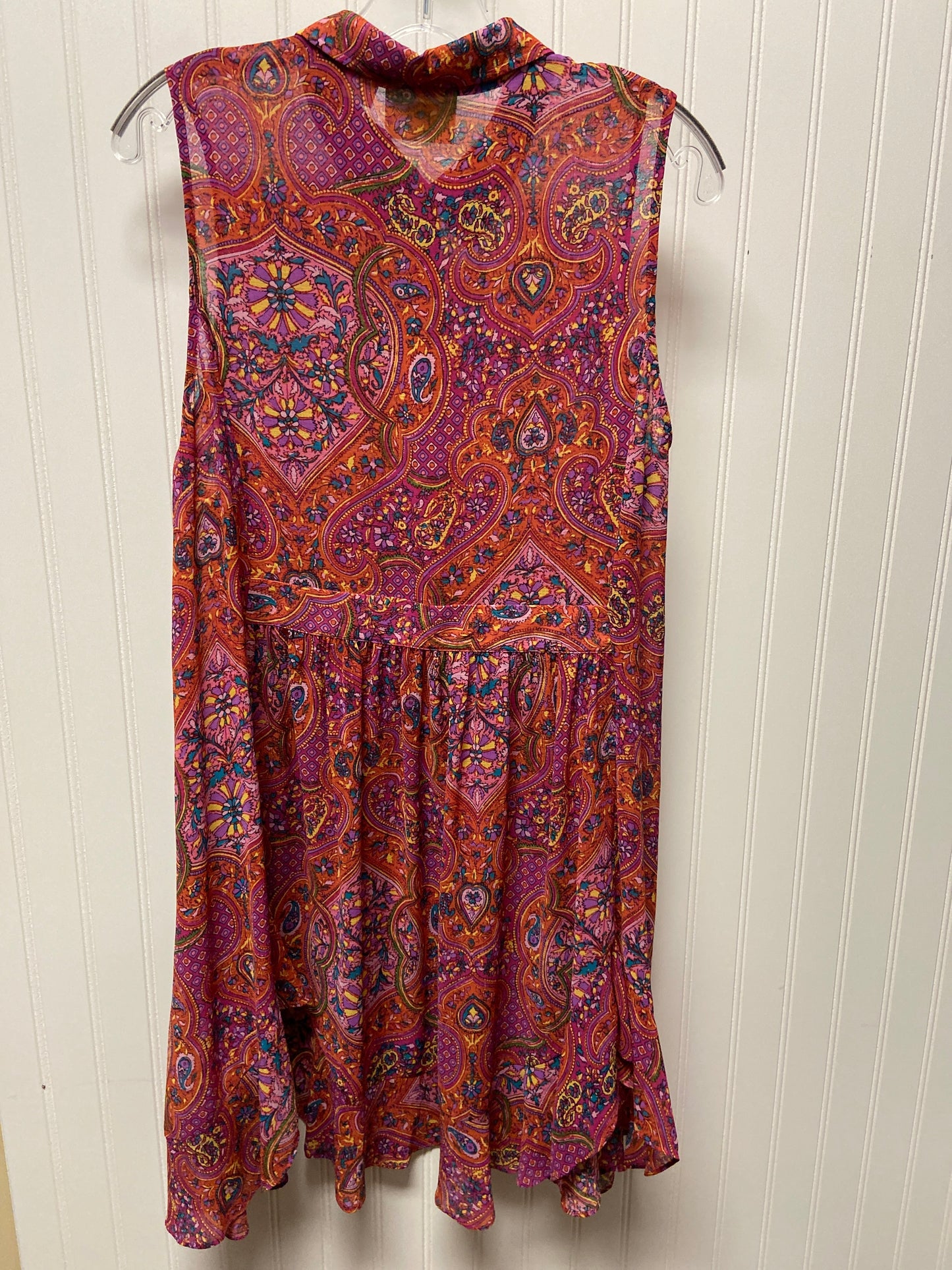 Paisley Print Dress Casual Midi Maeve, Size Xl