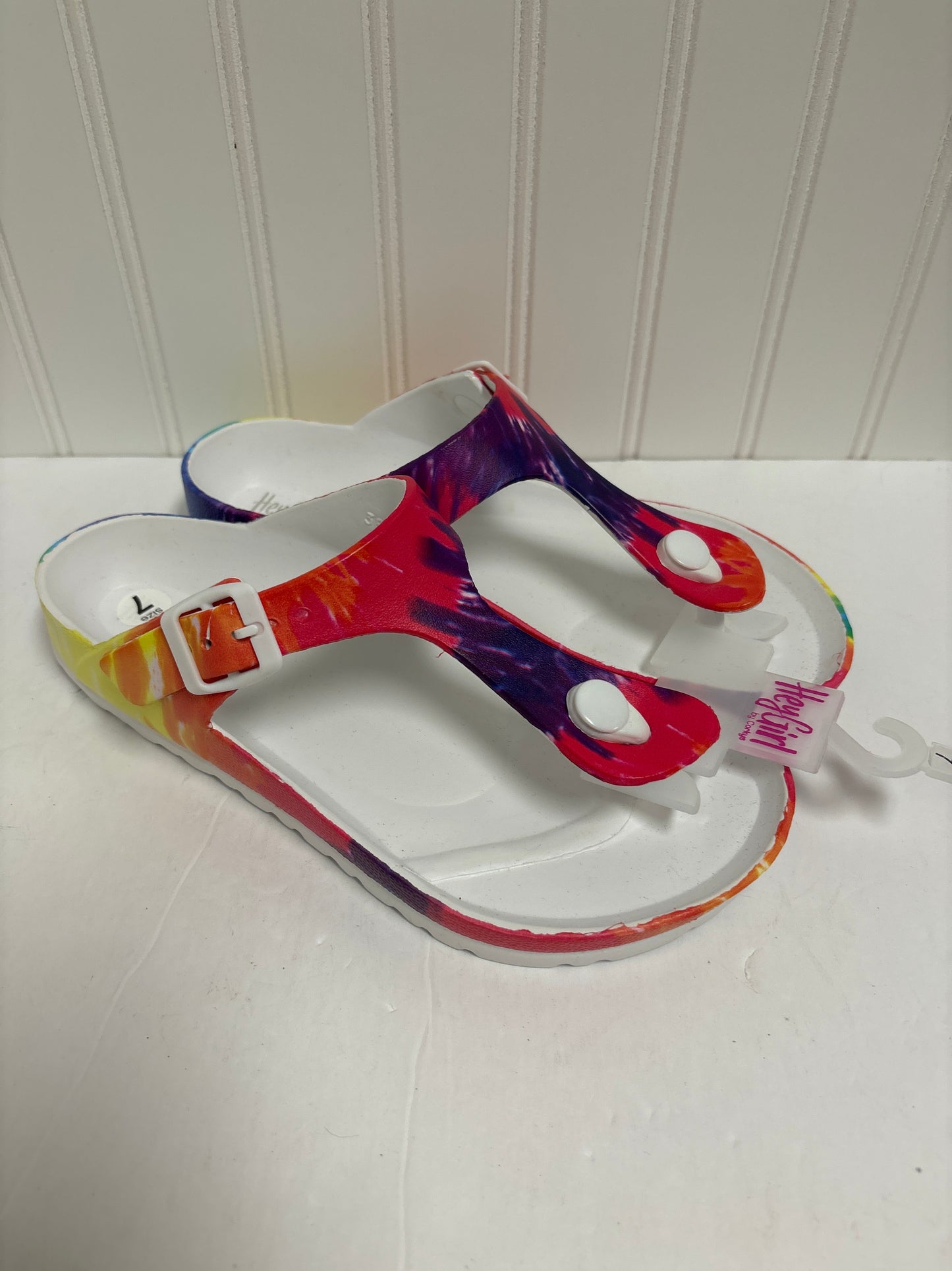 Multi-colored Sandals Flip Flops Clothes Mentor, Size 7