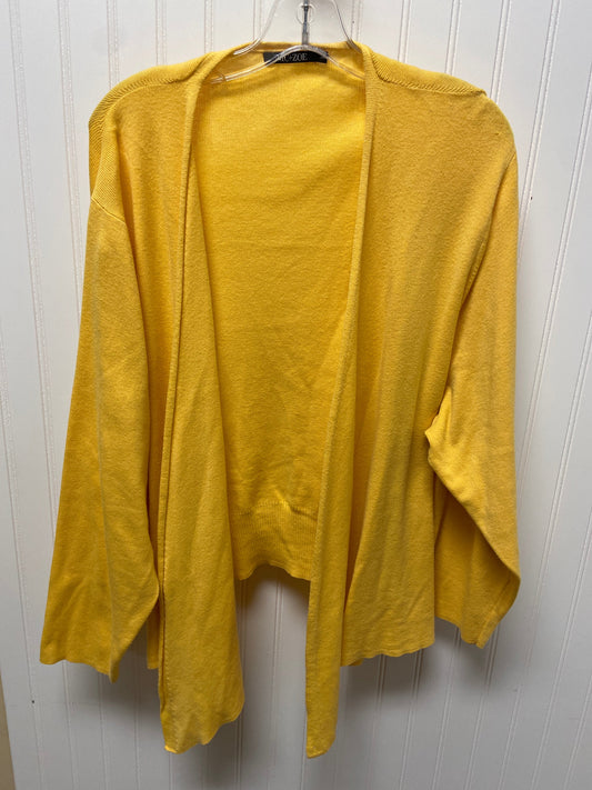 Yellow Sweater Cardigan Nic + Zoe, Size 3x