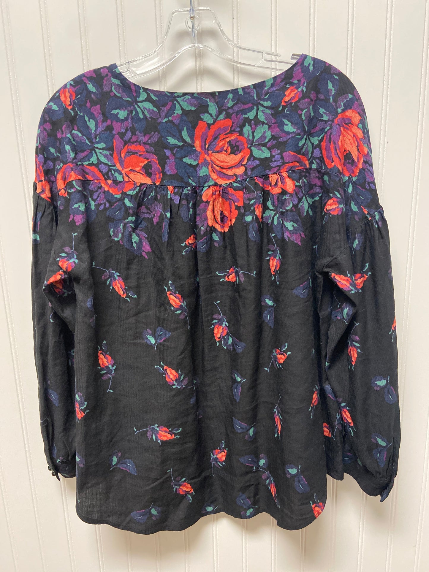 Black Blouse Long Sleeve Maeve, Size S