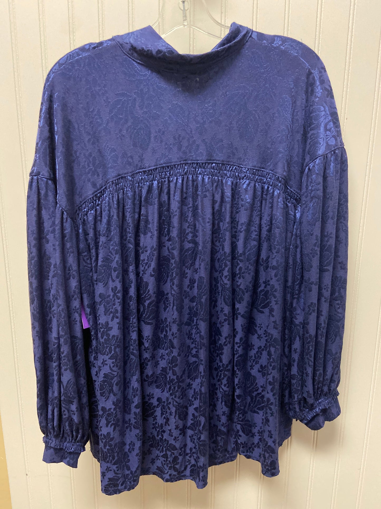 Blue Blouse 3/4 Sleeve Free People, Size S