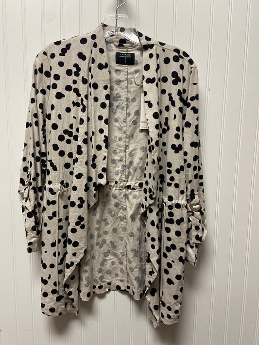 Jacket Shirt By T Tahari In Beige, Size: S