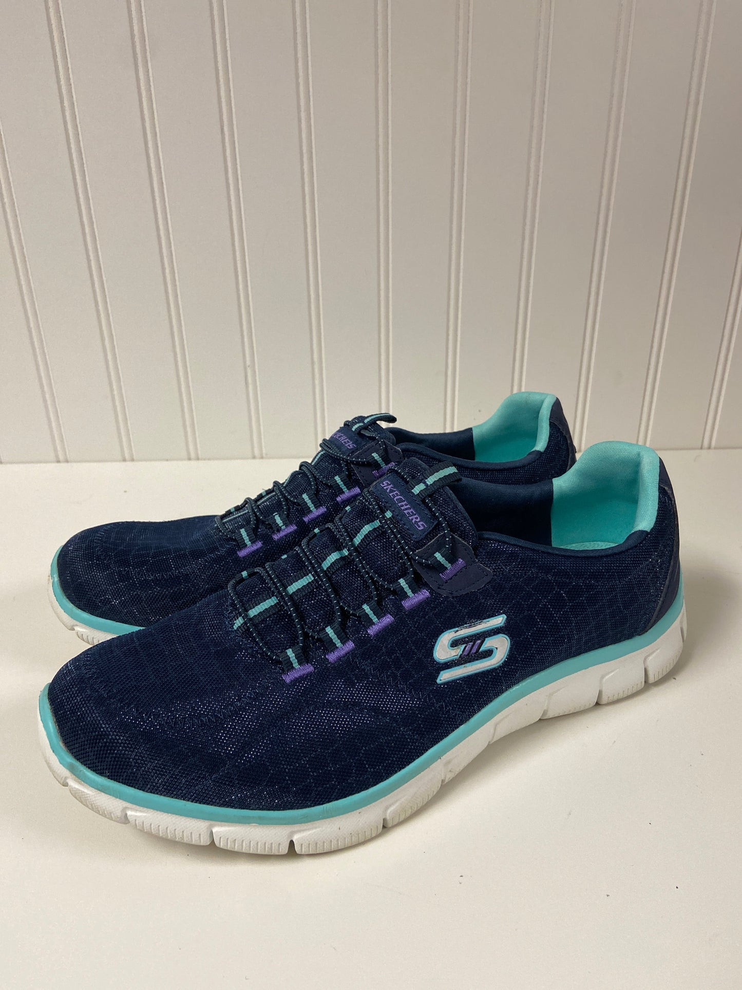 Navy Shoes Athletic Skechers, Size 11