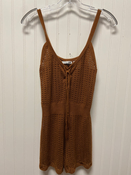 Brown Romper Fashion Nova, Size M