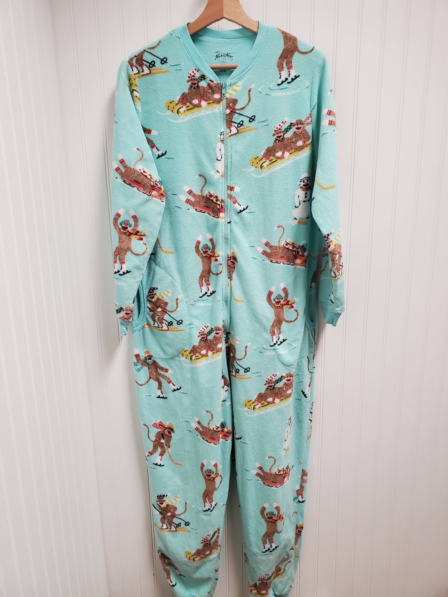 Pajama Pants By Clothes Mentor In Green, Size: L