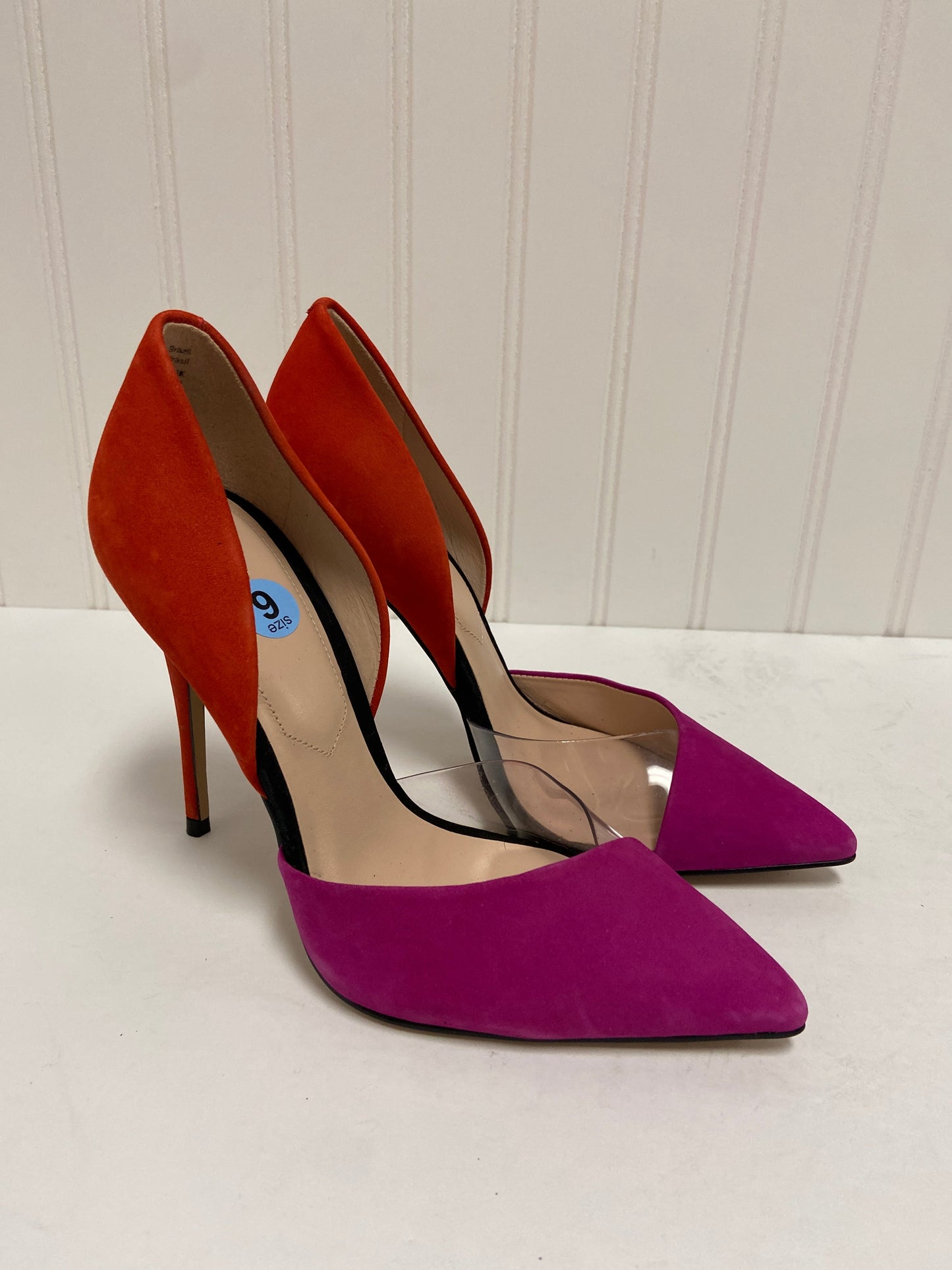 Purple & Red Shoes Heels Stiletto Aldo, Size 6