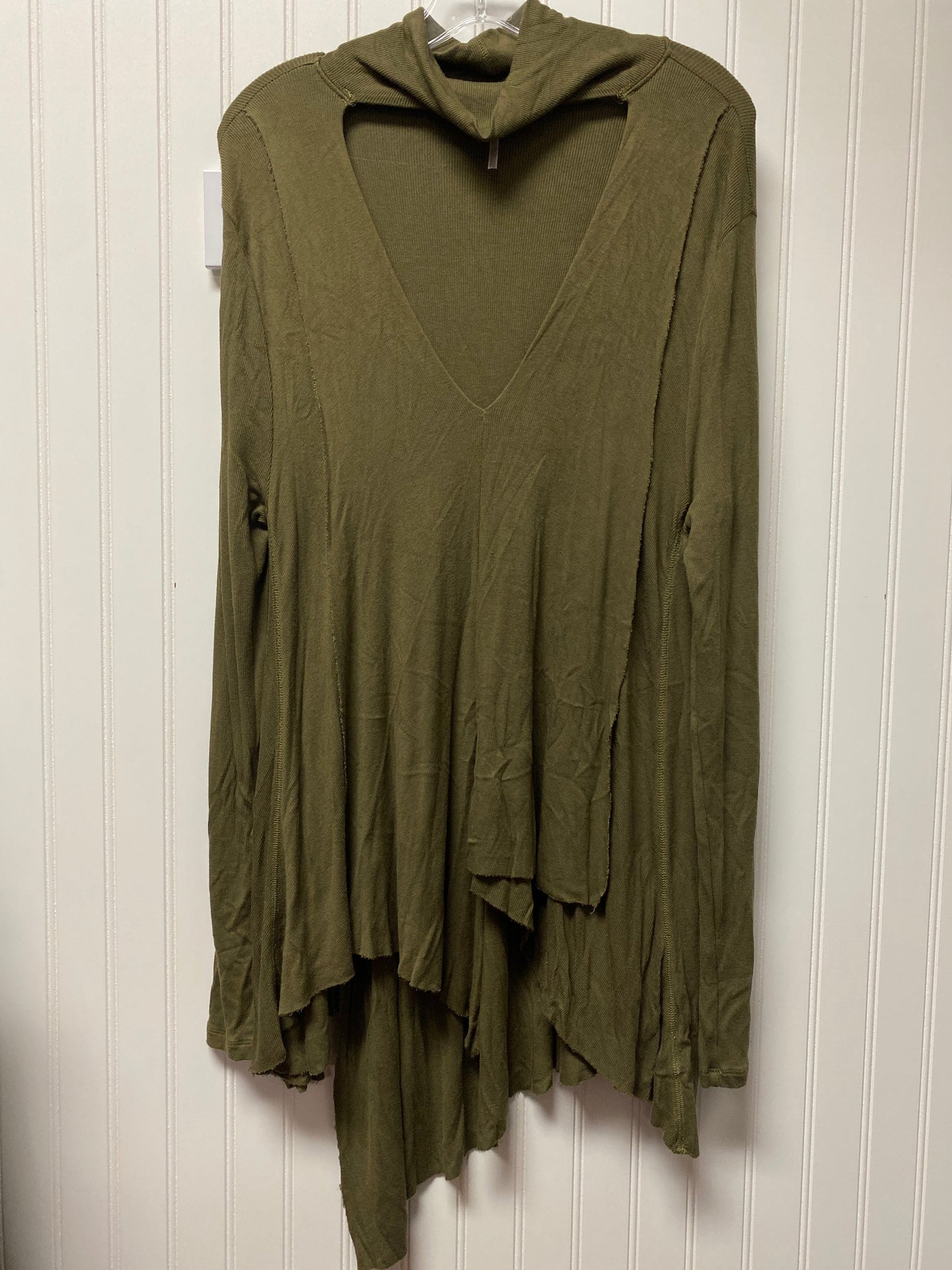 Green Tunic Long Sleeve Free People, Size M