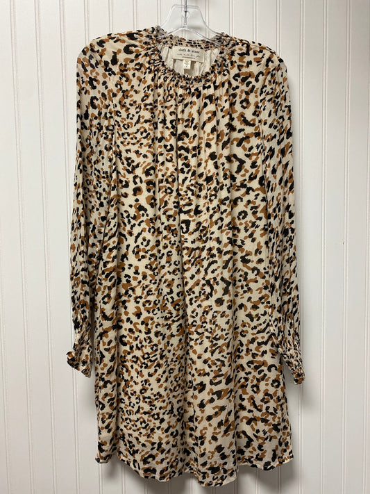 Animal Print Dress Casual Short Cloth & Stone, Size S