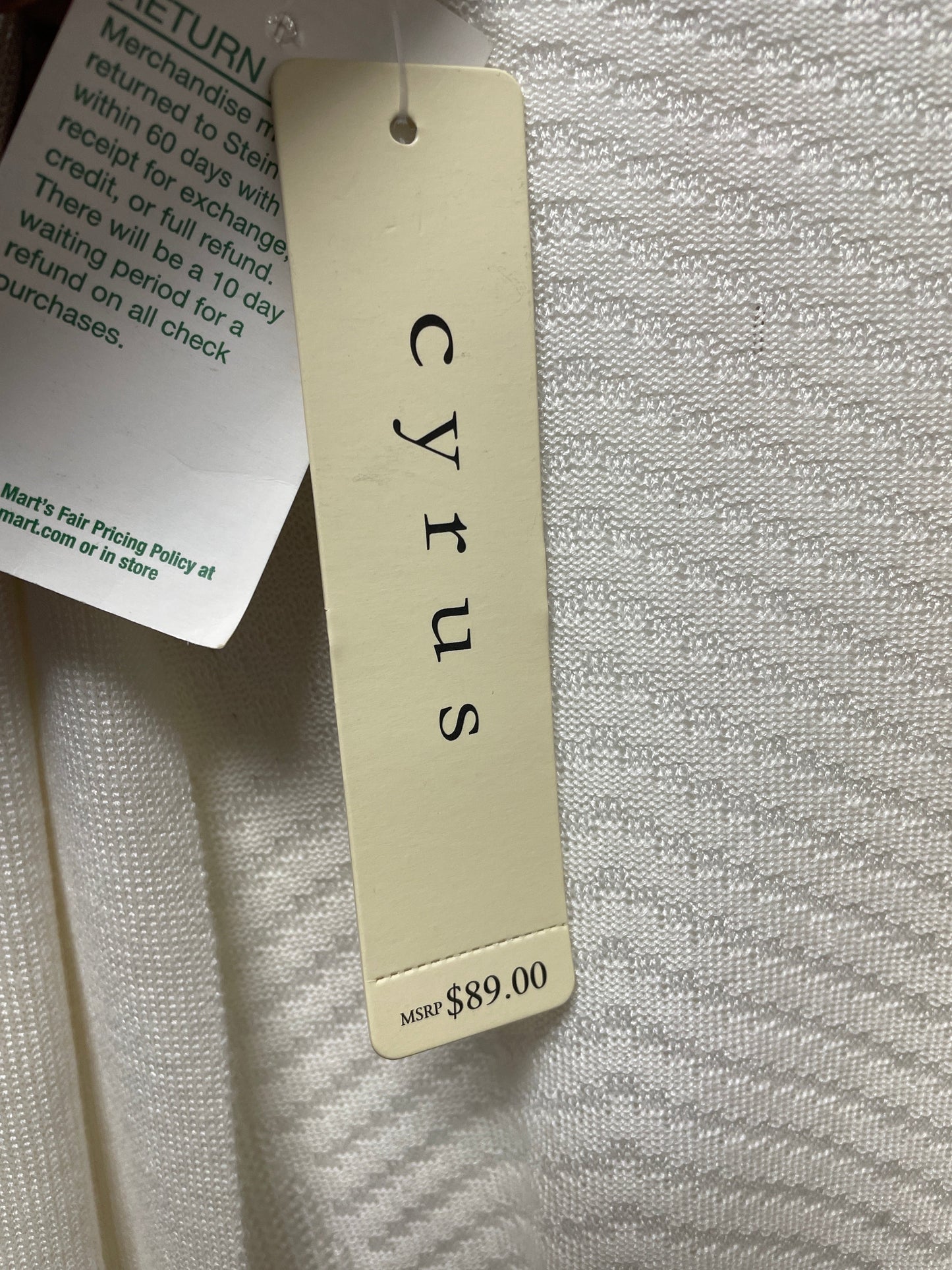 Cream Sweater Cardigan Cyrus Knits, Size Xl