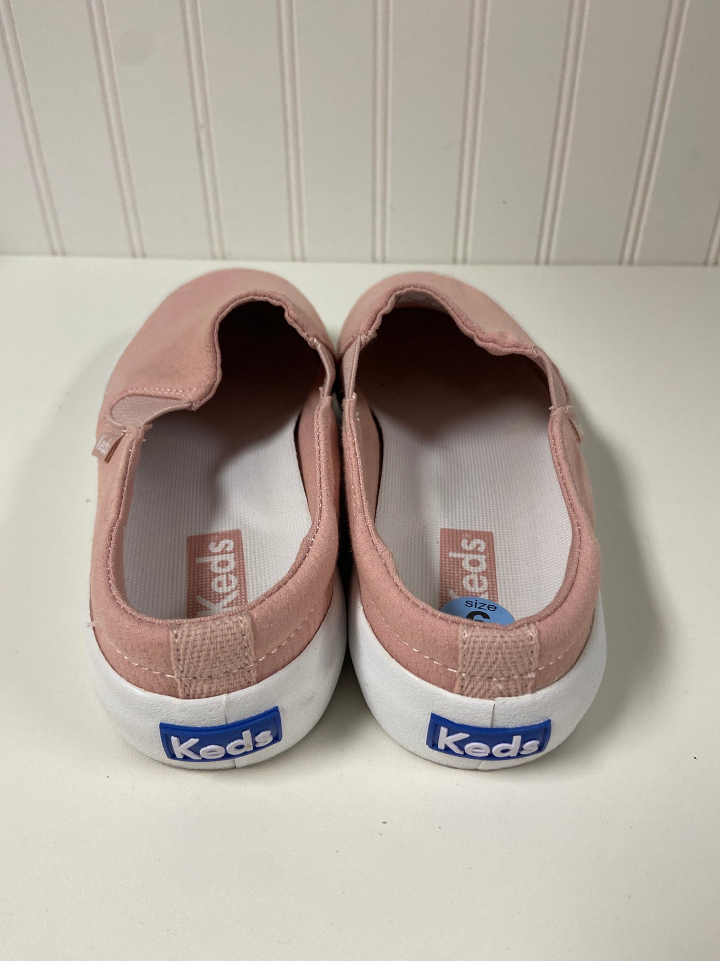 Pink Shoes Flats Keds, Size 6