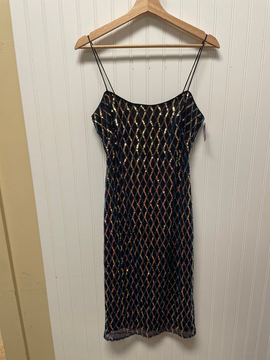 Black & Blue Dress Designer Badgley Mischka, Size Xs