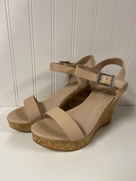 Sandals Heels Wedge By Charles By Charles David In Beige, Size: 7.5