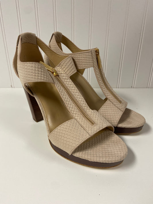 Sandals Designer By Michael By Michael Kors In Beige, Size: 9.5