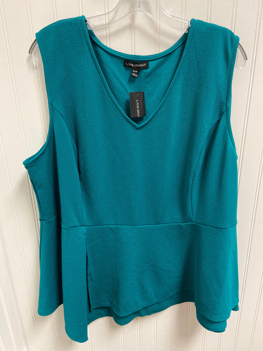 Top Sleeveless By Lane Bryant In Green, Size: 3x