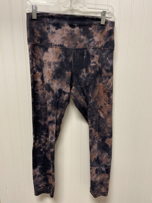 Athletic Leggings By Lululemon In Tie Dye Print, Size: M