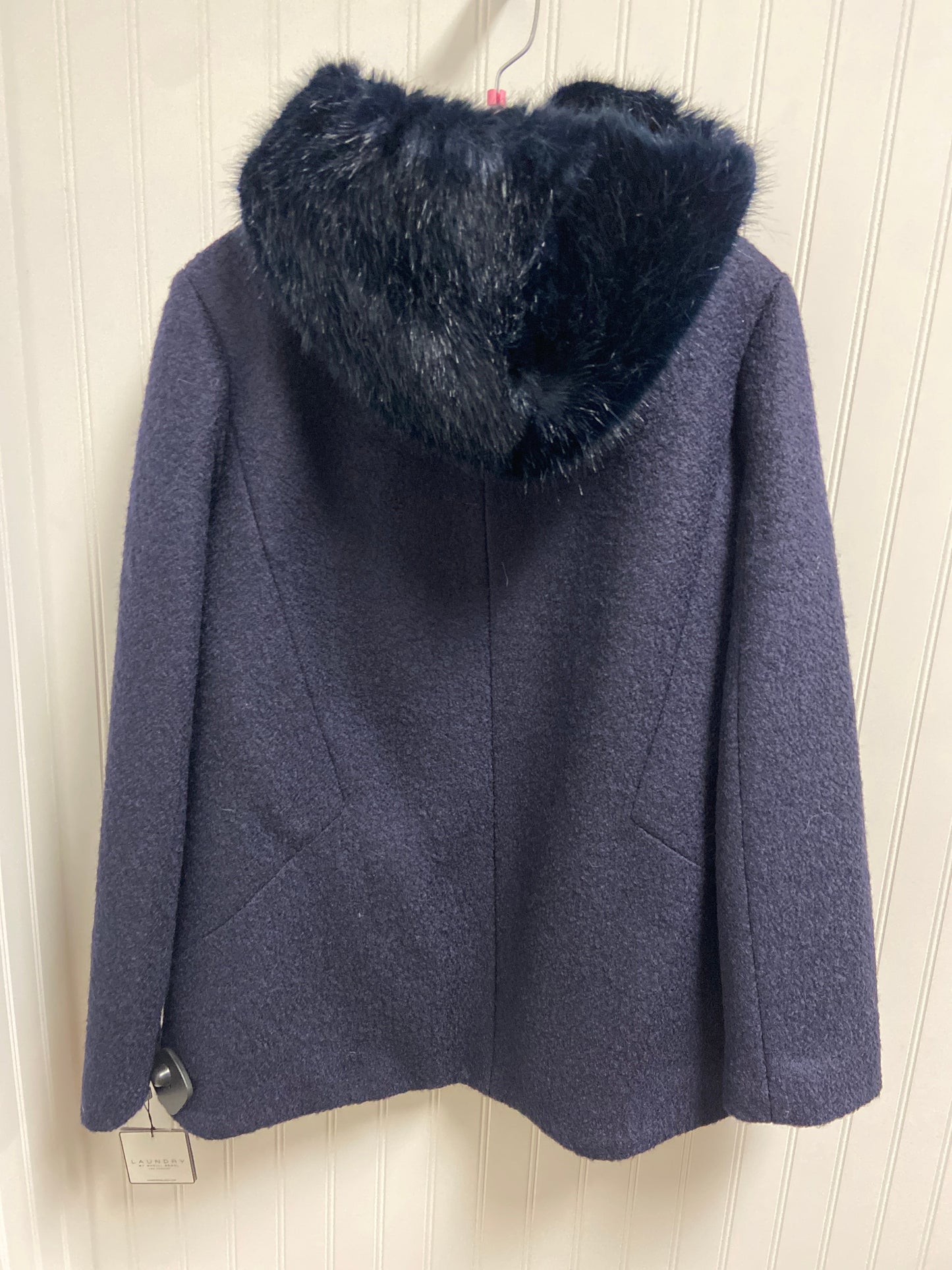 Coat Wool By Laundry In Navy, Size: L