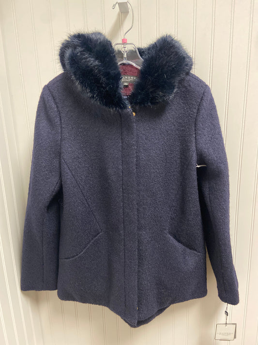 Coat Wool By Laundry In Navy, Size: L