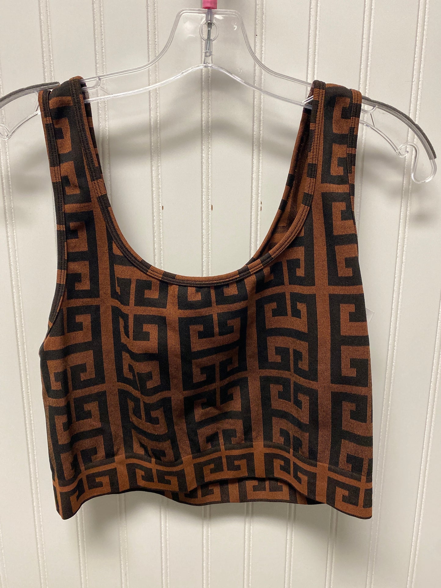 Athletic Tank Top By New Look In Brown, Size: 2x