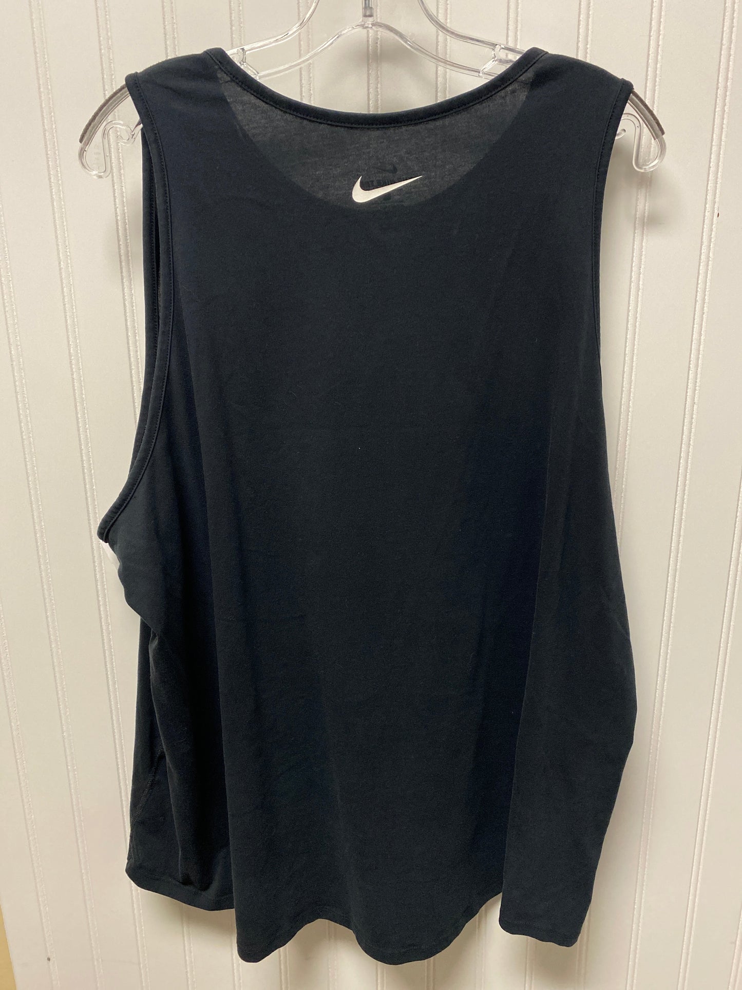 Athletic Tank Top By Nike In Black, Size: 3x