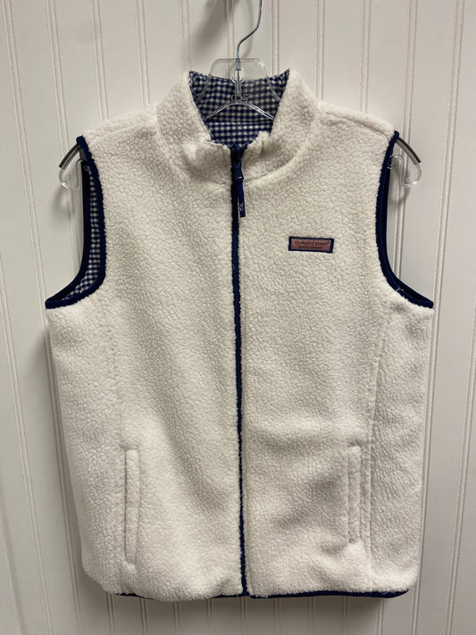 Vest Faux Fur & Sherpa By Vineyard Vines In White, Size: Xl