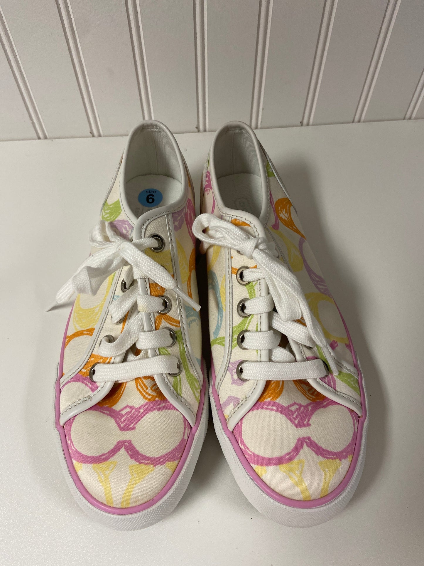 Shoes Designer By Coach In Multi-colored, Size: 6