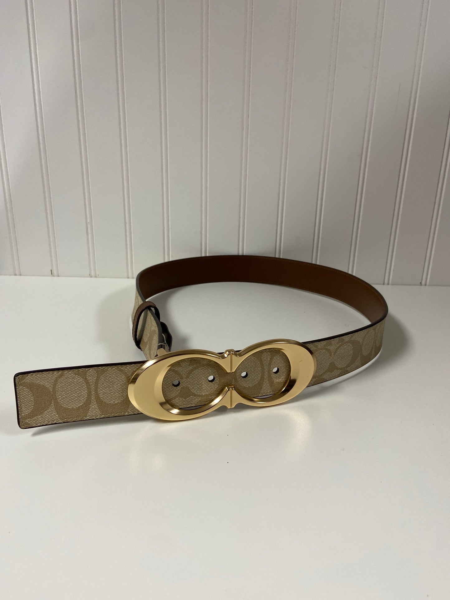 Belt Designer By Coach, Size: Medium