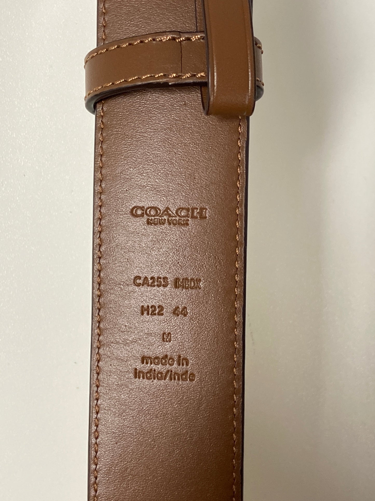 Belt Designer By Coach, Size: Medium