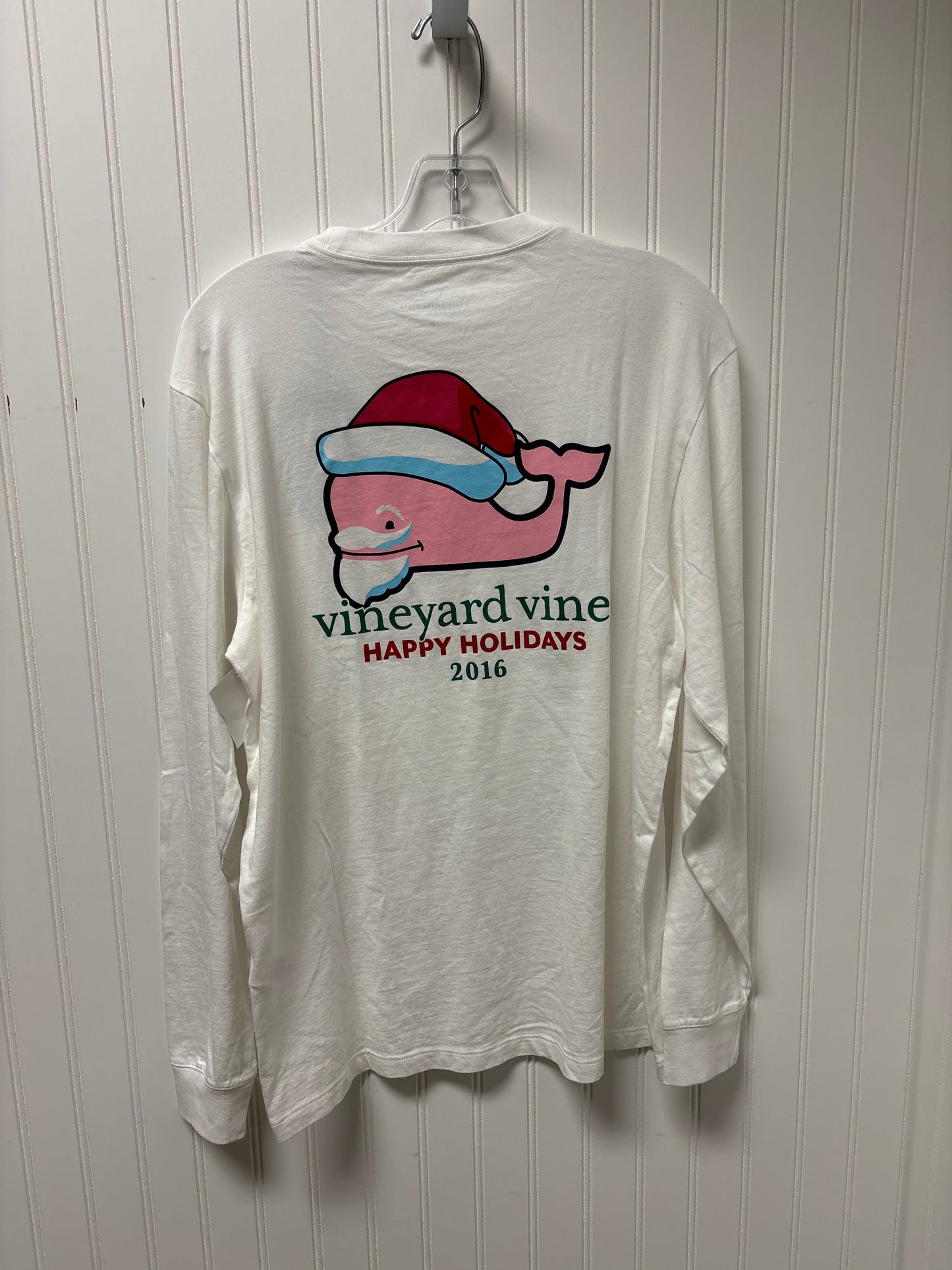 Top Long Sleeve Basic By Vineyard Vines In White, Size: S