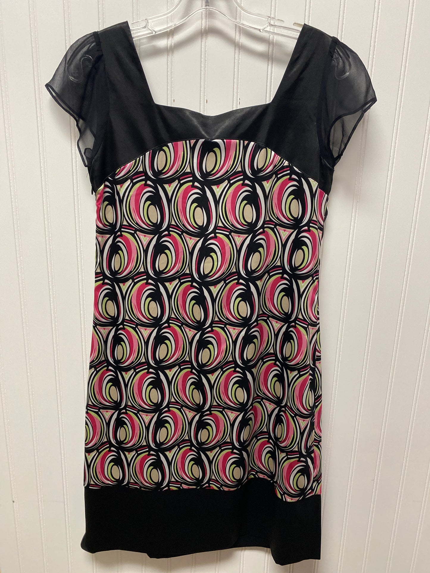 Dress Designer By Diane Von Furstenberg In Black & Pink, Size: M