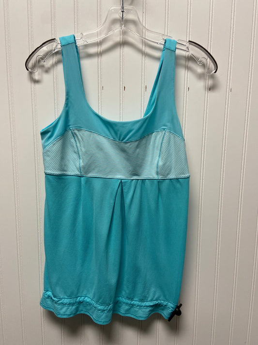 Athletic Tank Top By Lululemon In Aqua, Size: M