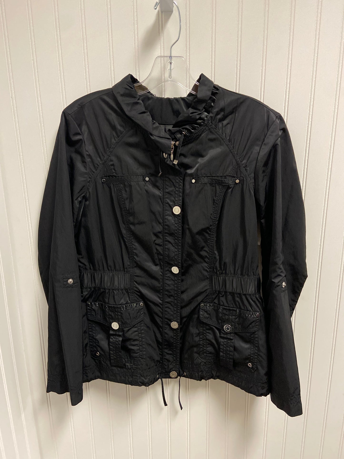 Jacket Windbreaker By White House Black Market In Black, Size: M