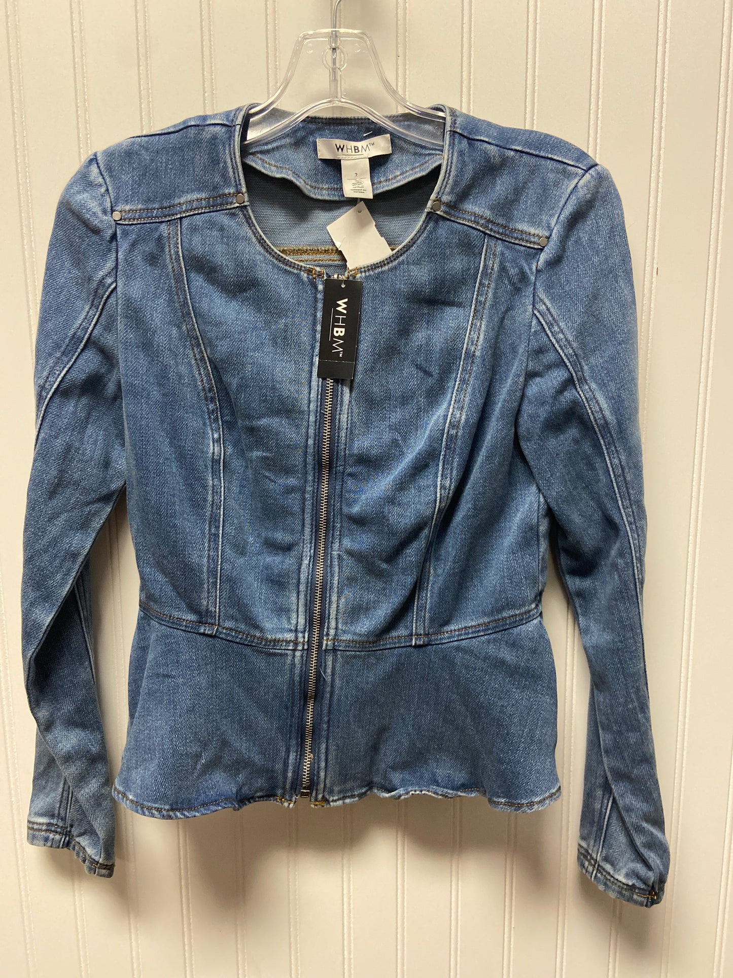 Jacket Denim By White House Black Market In Blue Denim, Size: Xs