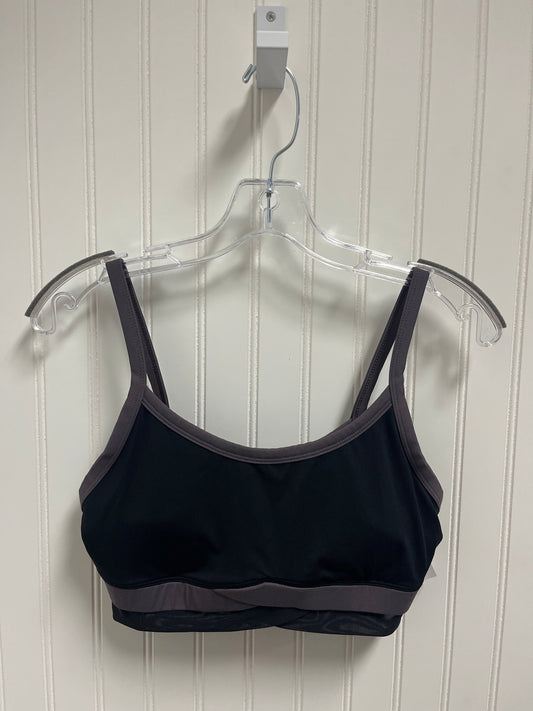 Athletic Bra By Fabletics In Black & Grey, Size: M