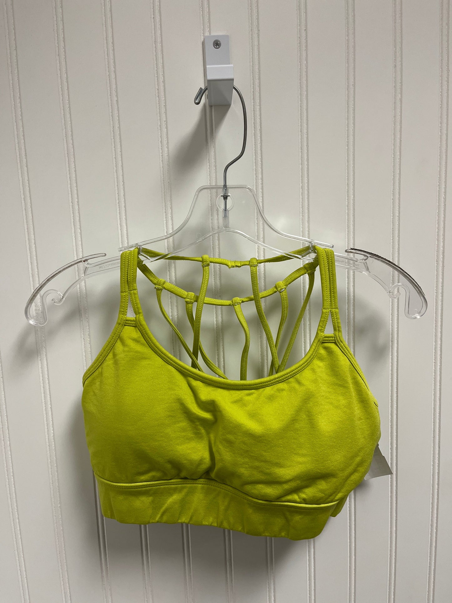 Athletic Bra By Fabletics In Chartreuse, Size: M