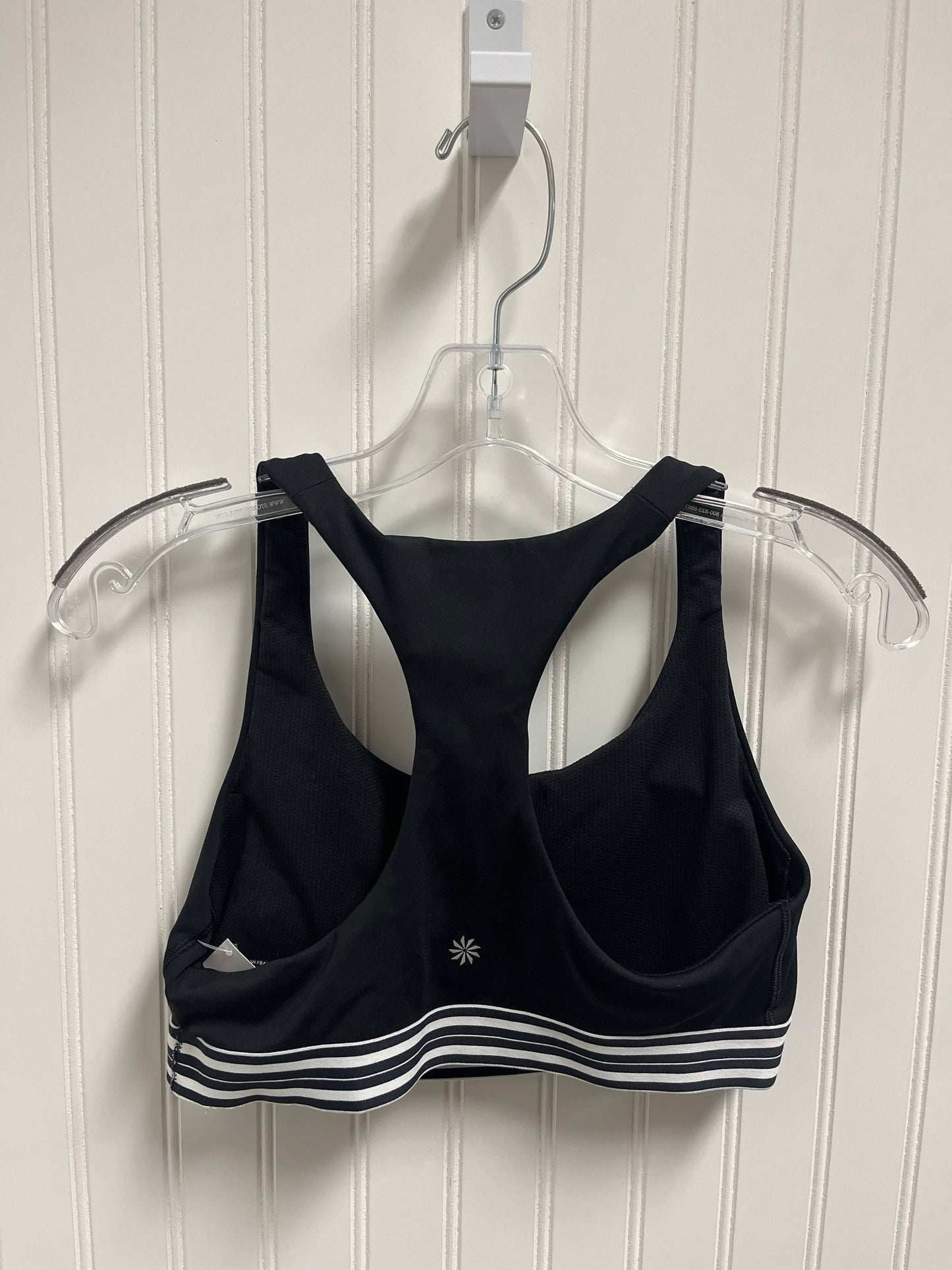 Athletic Bra By Athleta In Black & White, Size: M