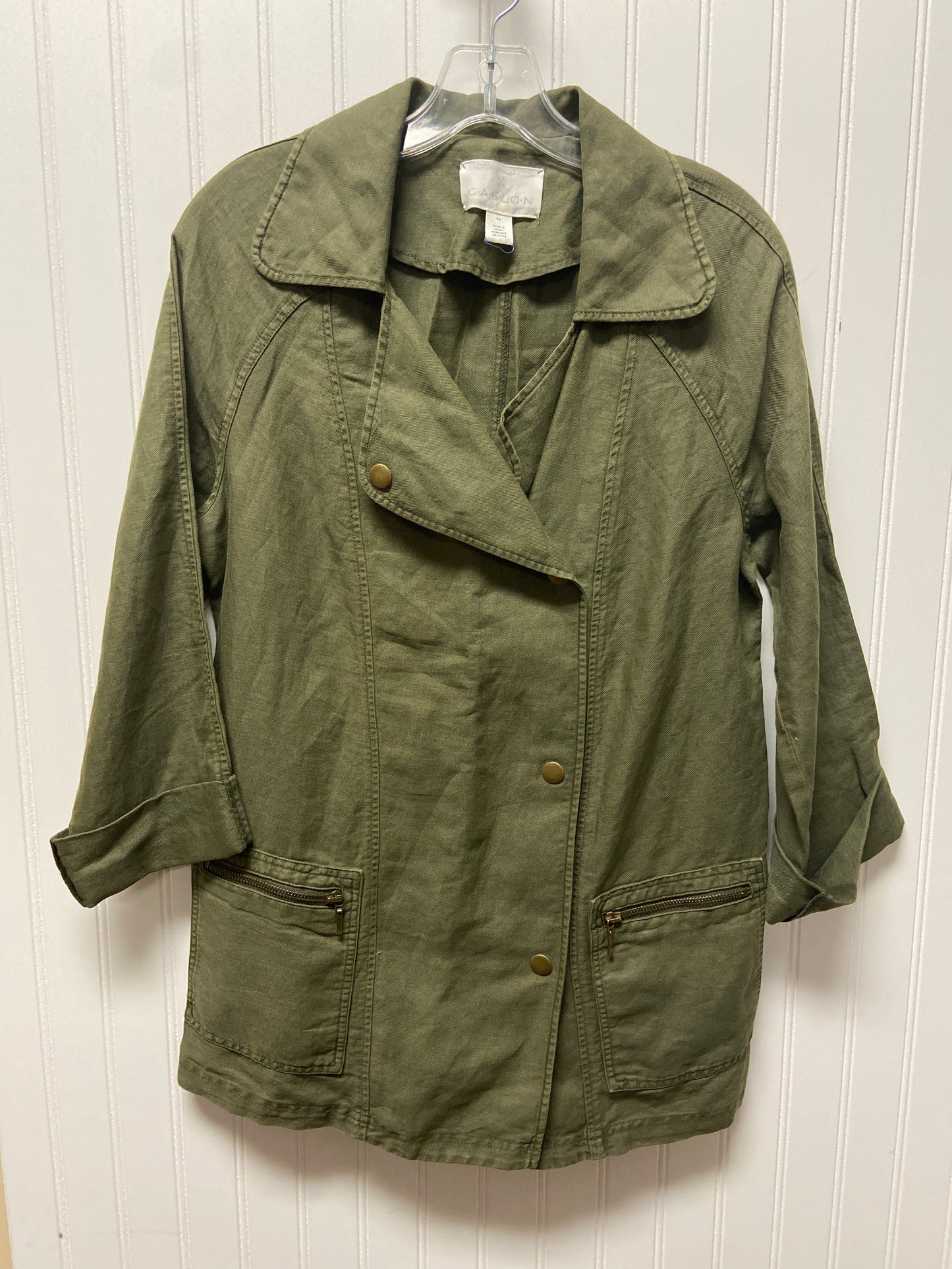 Jacket Shirt By Caslon In Green, Size: Xs