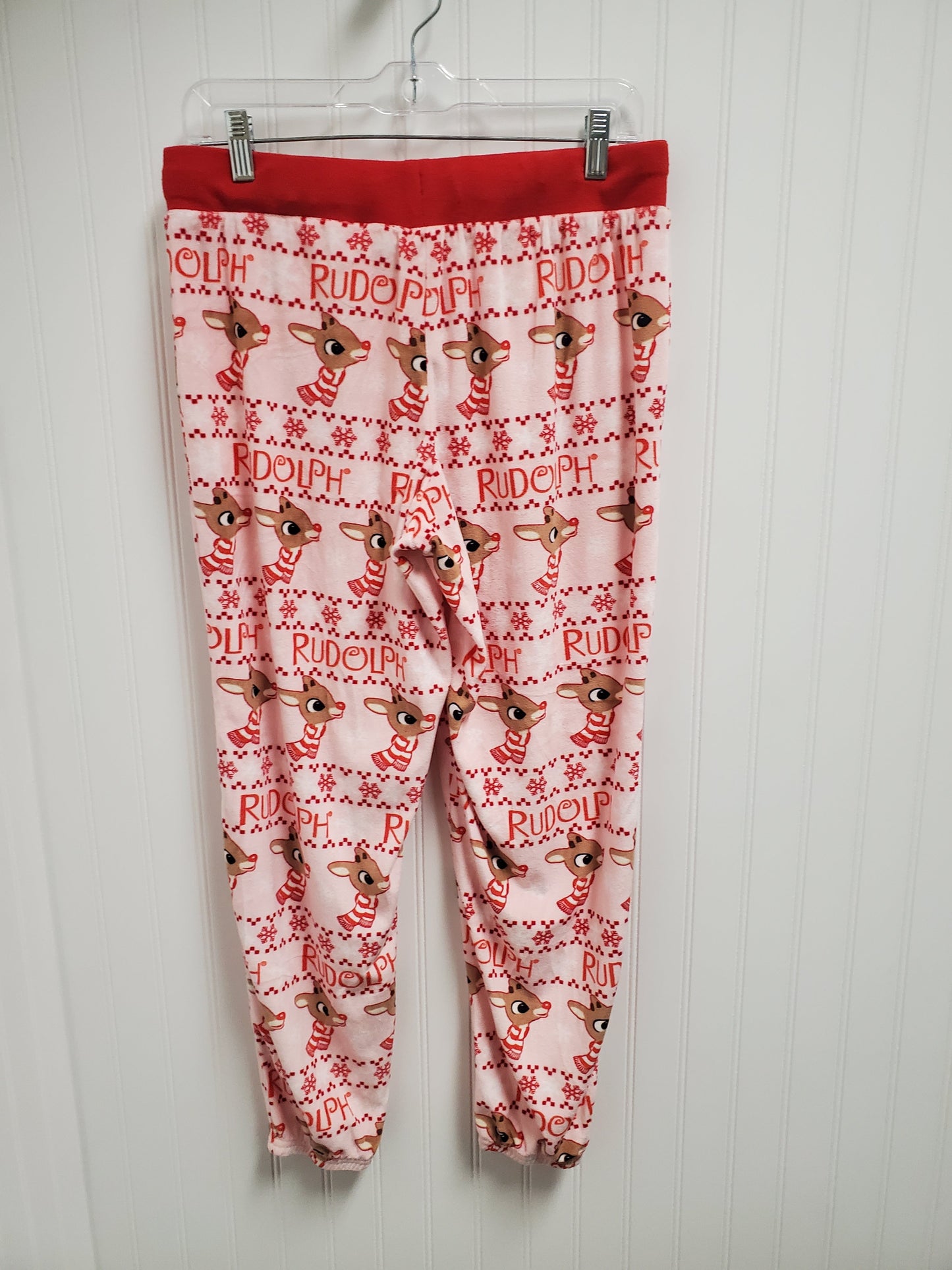 Pajama Pants By Clothes Mentor In Pink & Red, Size: M