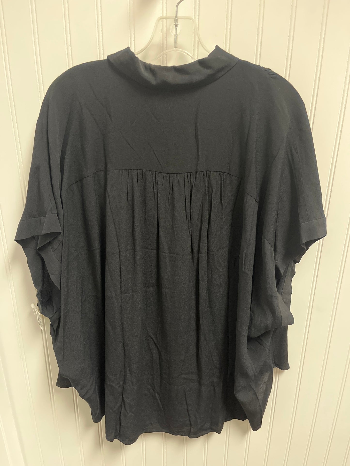 Blouse Short Sleeve By Madewell In Black, Size: 3x