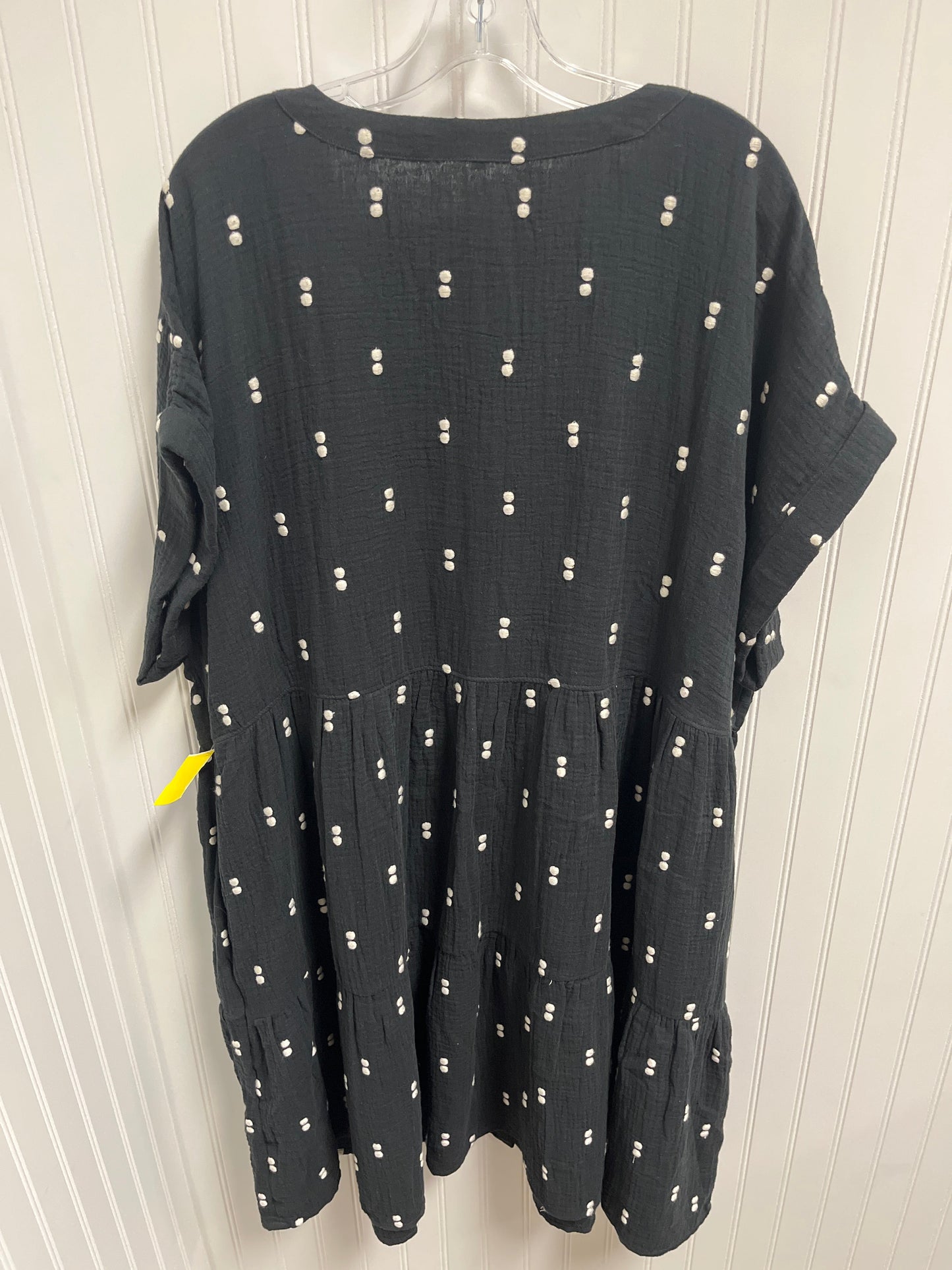 Dress Casual Midi By Madewell In Black & White, Size: 3x